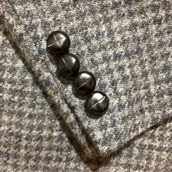 Vintage Samuelsohn Grey Tweed Houndstooth Blazer - Picture 10 of 17